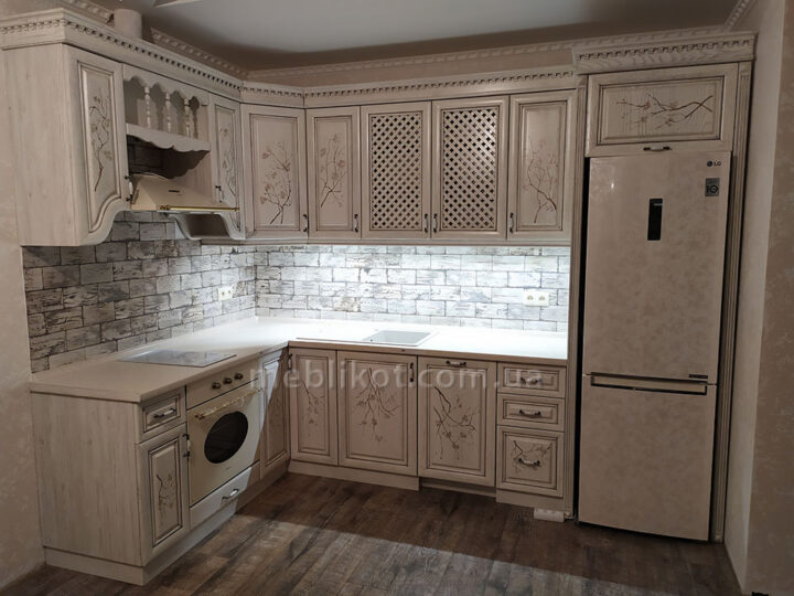 Кухня з масиву ясена kh5502